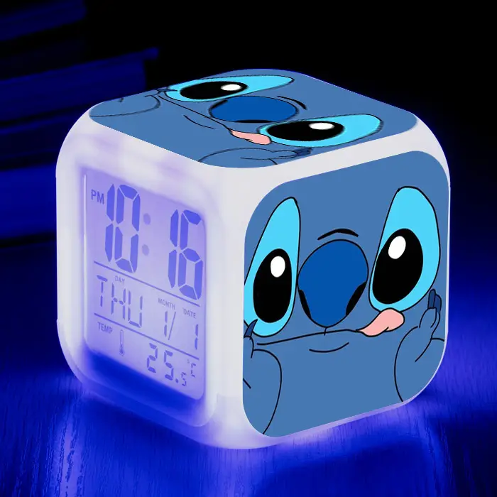 Kids Digital Clock with Stitch Design 4-Square LED - Image 25
