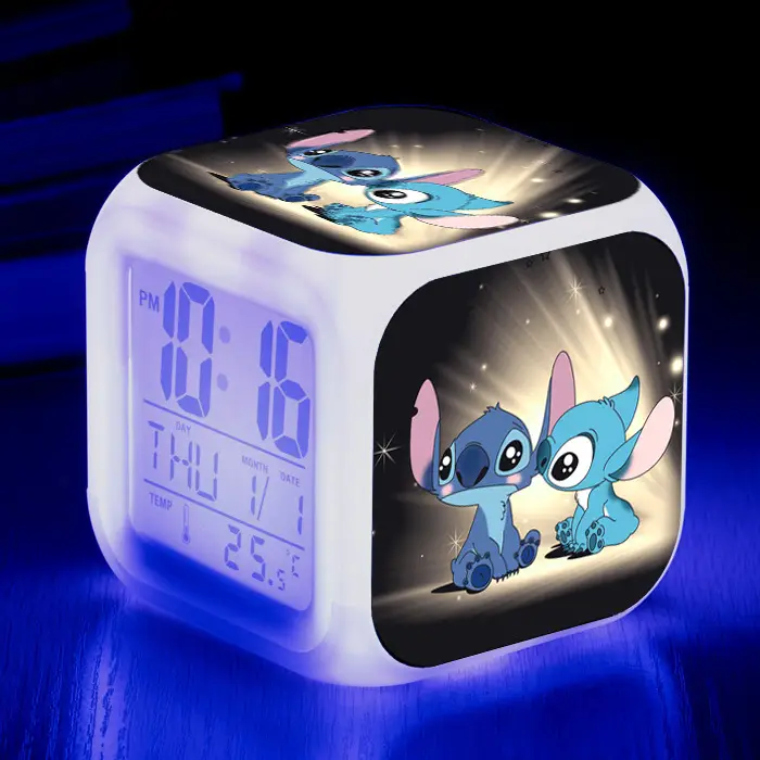Kids Digital Clock with Stitch Design 4-Square LED - Image 29
