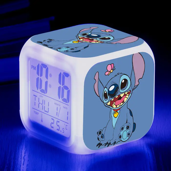 Kids Digital Clock with Stitch Design 4-Square LED - Image 30