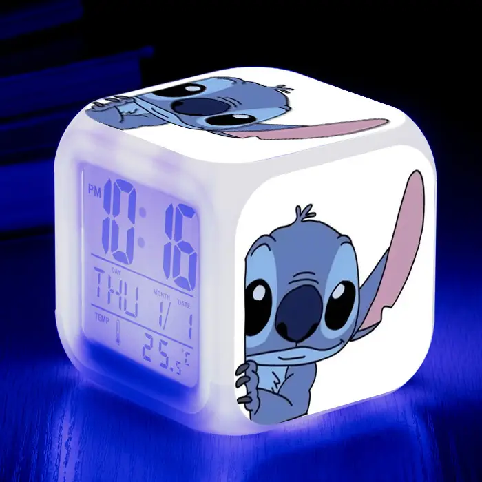 Kids Digital Clock with Stitch Design 4-Square LED - Image 31