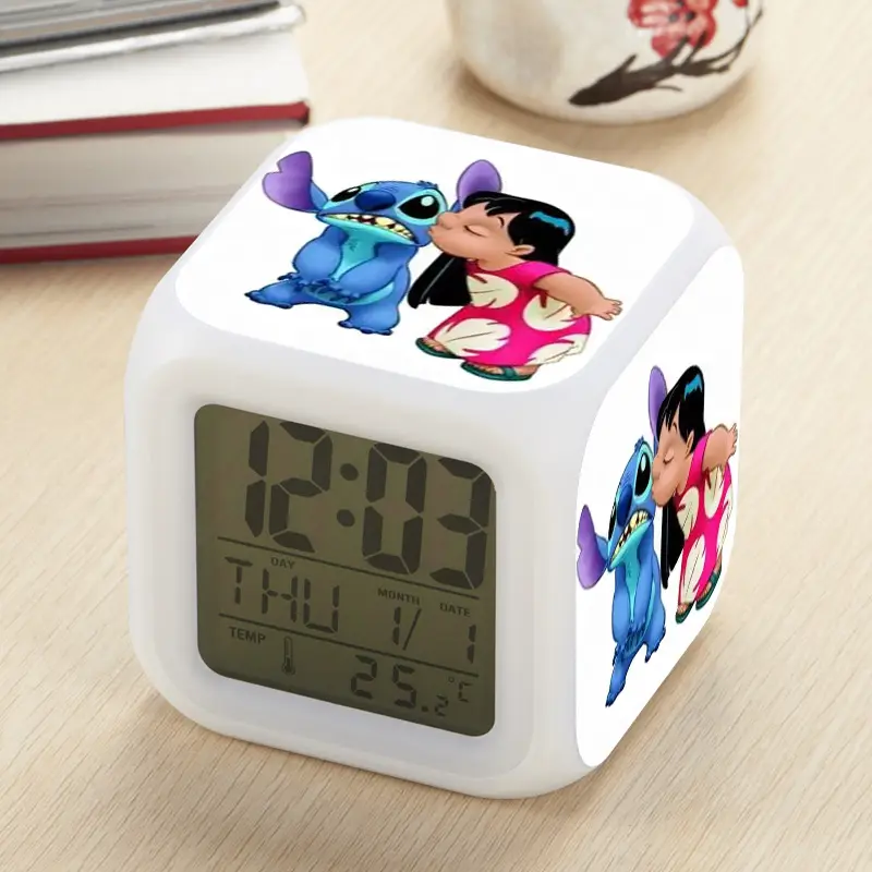 Kids Digital Clock with Stitch Design 4-Square LED - Image 32