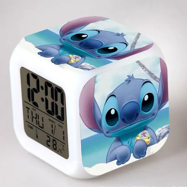 Kids Digital Clock with Stitch Design 4-Square LED - Image 33