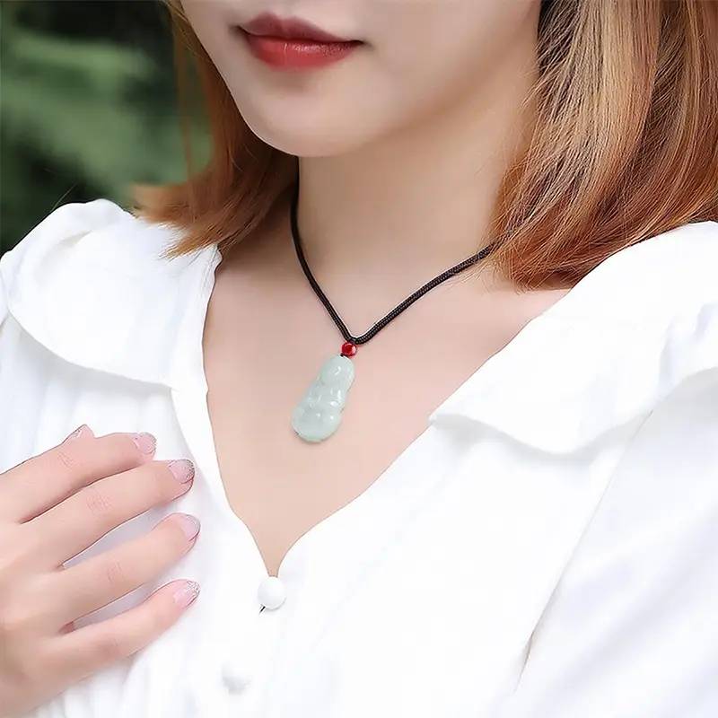 Natural Burmese Jade Buddha Pendant for Men Women