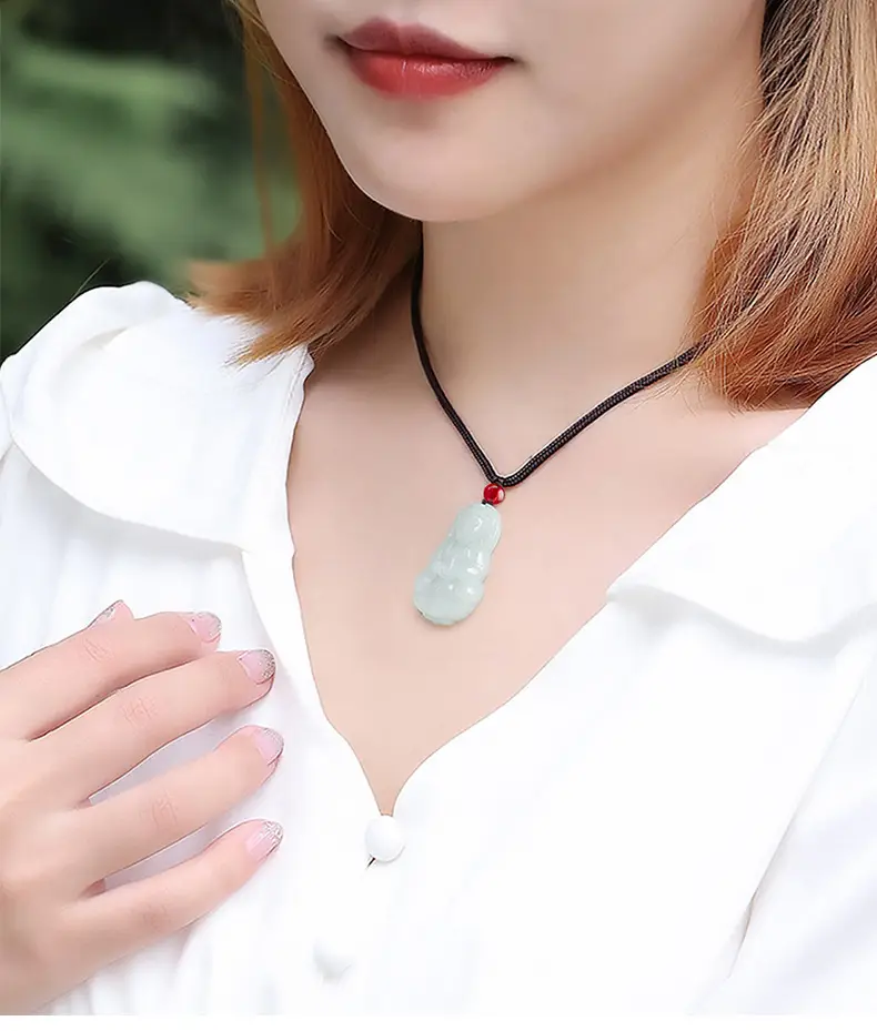 Natural Burmese Jade Buddha Pendant for Men Women — feature 10
