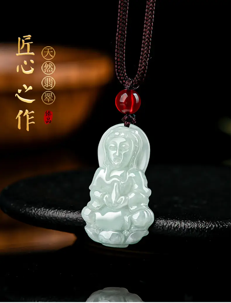 Natural Burmese Jade Buddha Pendant for Men Women — feature 2