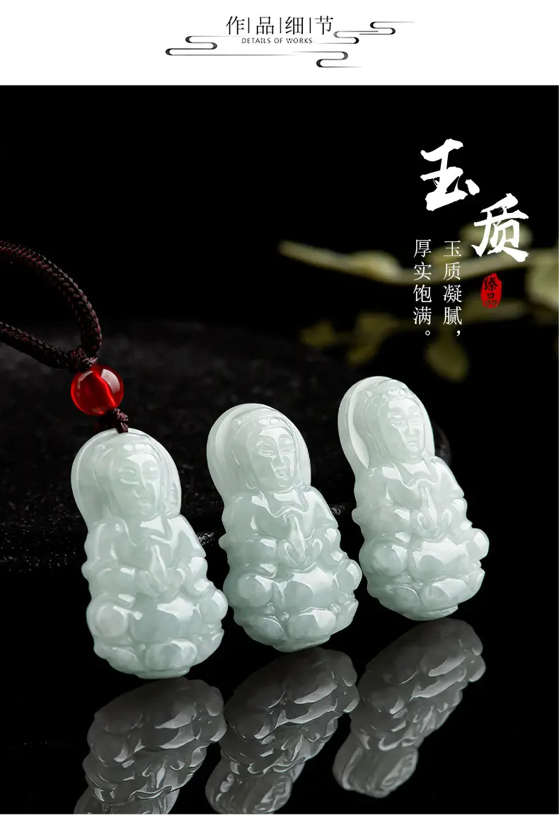 Natural Burmese Jade Buddha Pendant for Men Women — feature 5