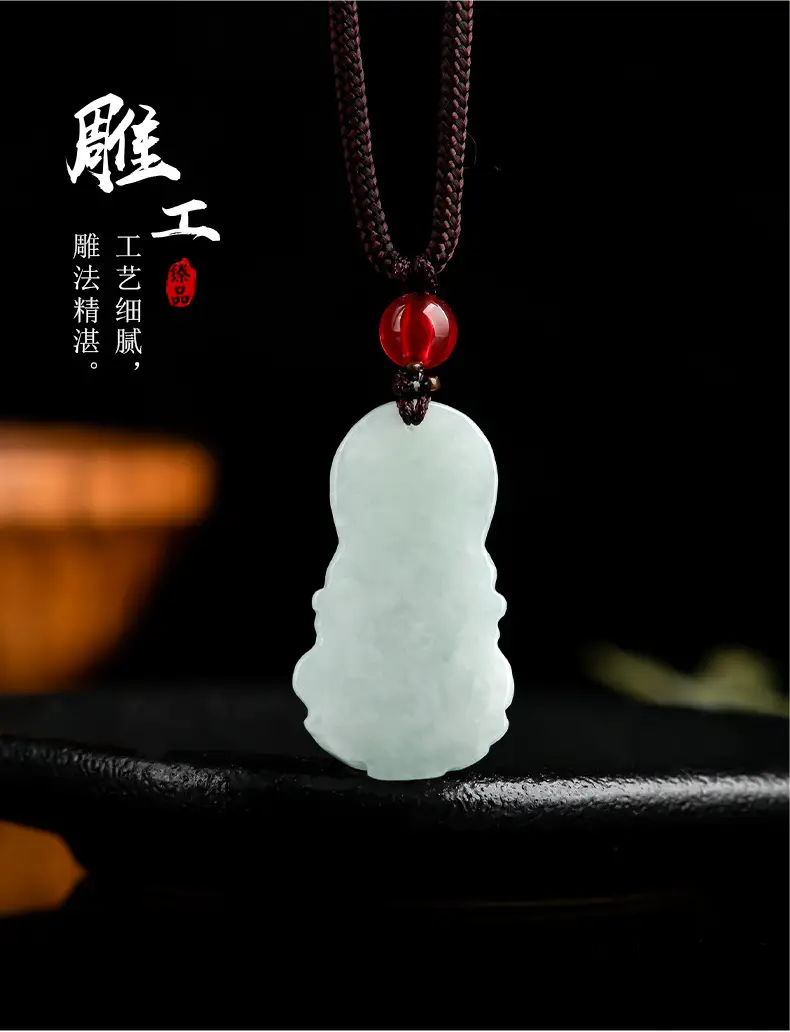 Natural Burmese Jade Buddha Pendant for Men Women — feature 6