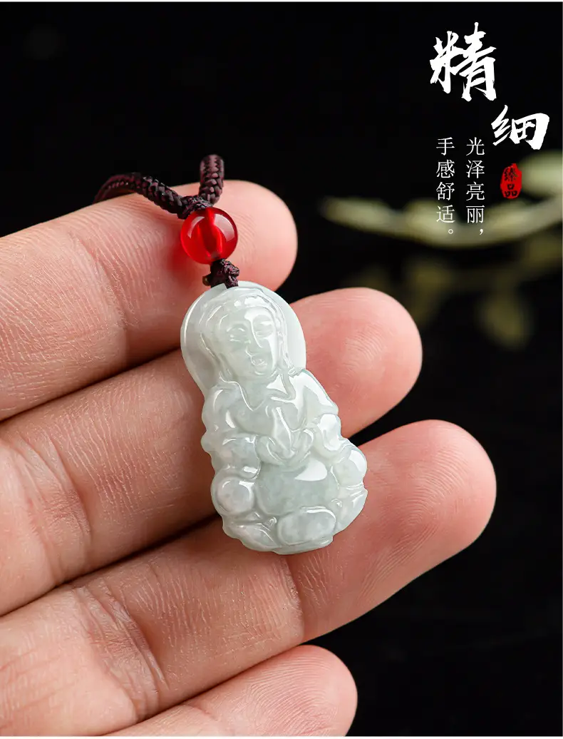 Natural Burmese Jade Buddha Pendant for Men Women — feature 7