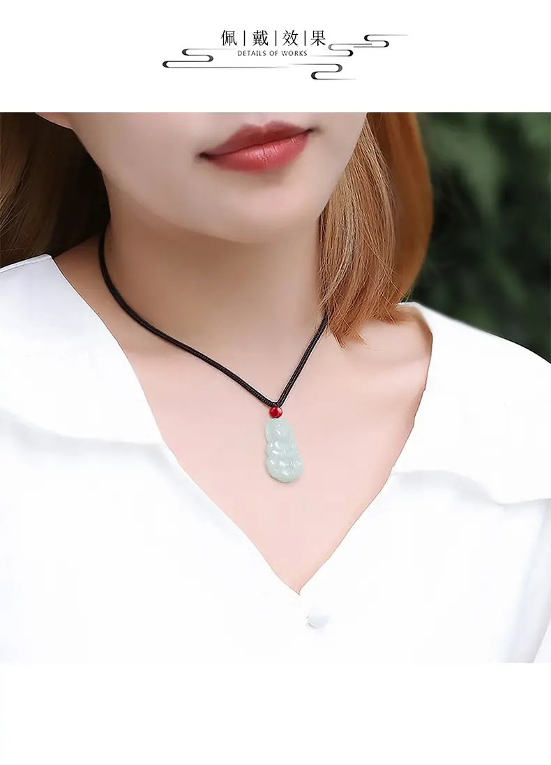 Natural Burmese Jade Buddha Pendant for Men Women — feature 9