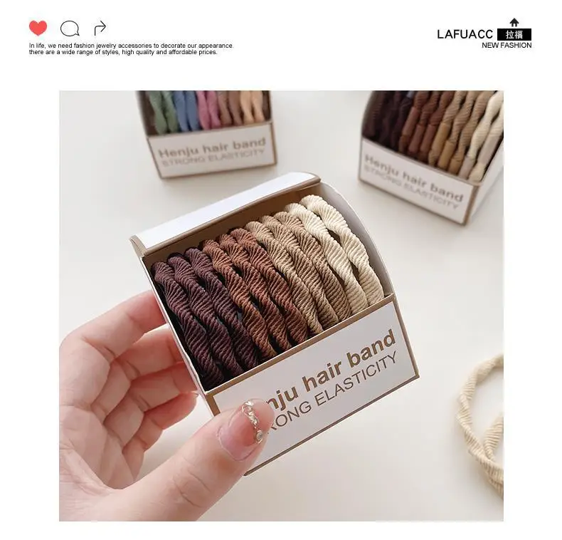 Rubber Band Hair Ties for Women 2022 New High Elasticity — feature 3