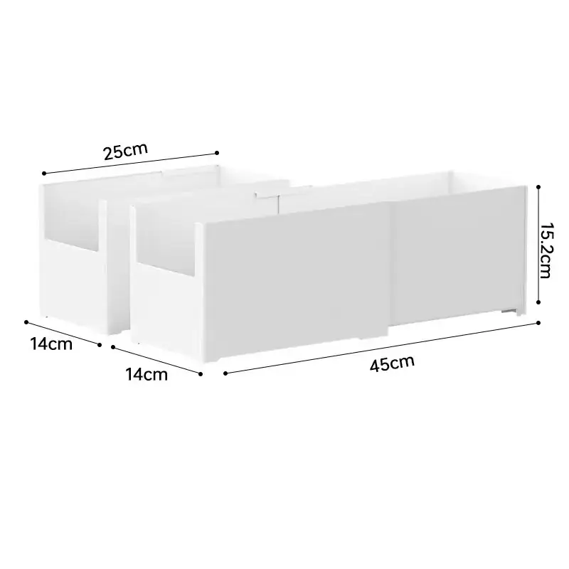 Japanese-style White Cabinet Storage Box Right Angle Kitchen Organizer