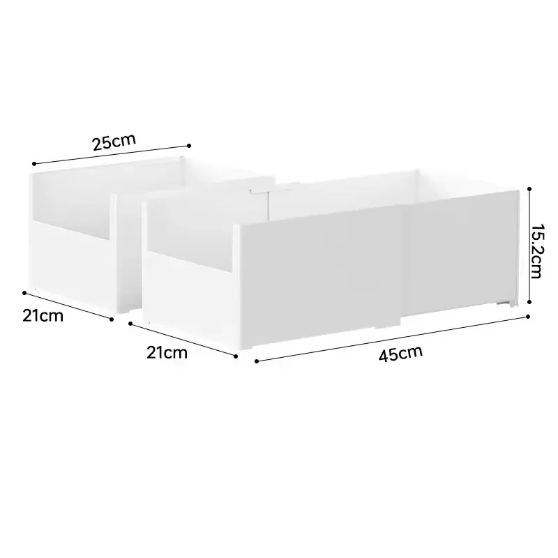 Japanese-style White Cabinet Storage Box Right Angle Kitchen Organizer