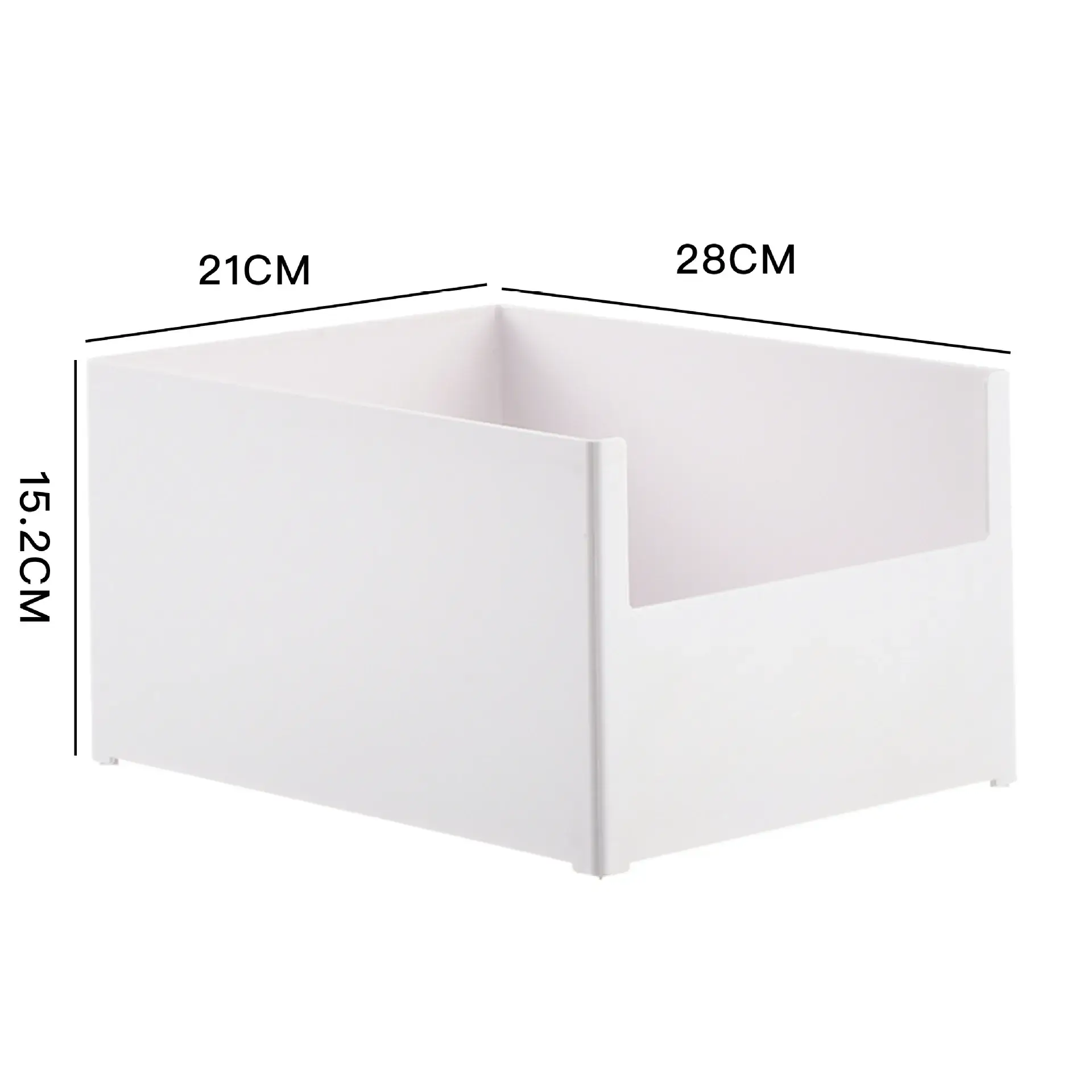 Japanese-style White Cabinet Storage Box Right Angle Kitchen Organizer