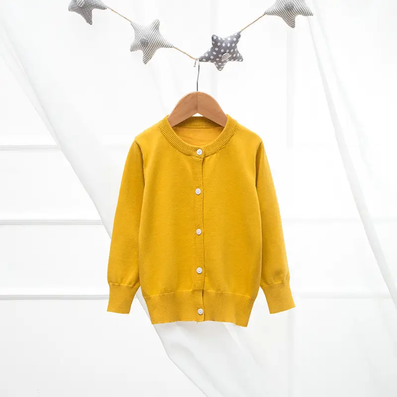 2022 New Men's Baby Sweater Pure Cotton Yellow - Image 32