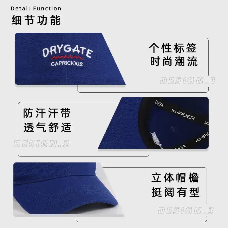 Blue Drygate Cap for Men Women Travel Play Fashion - Image 5