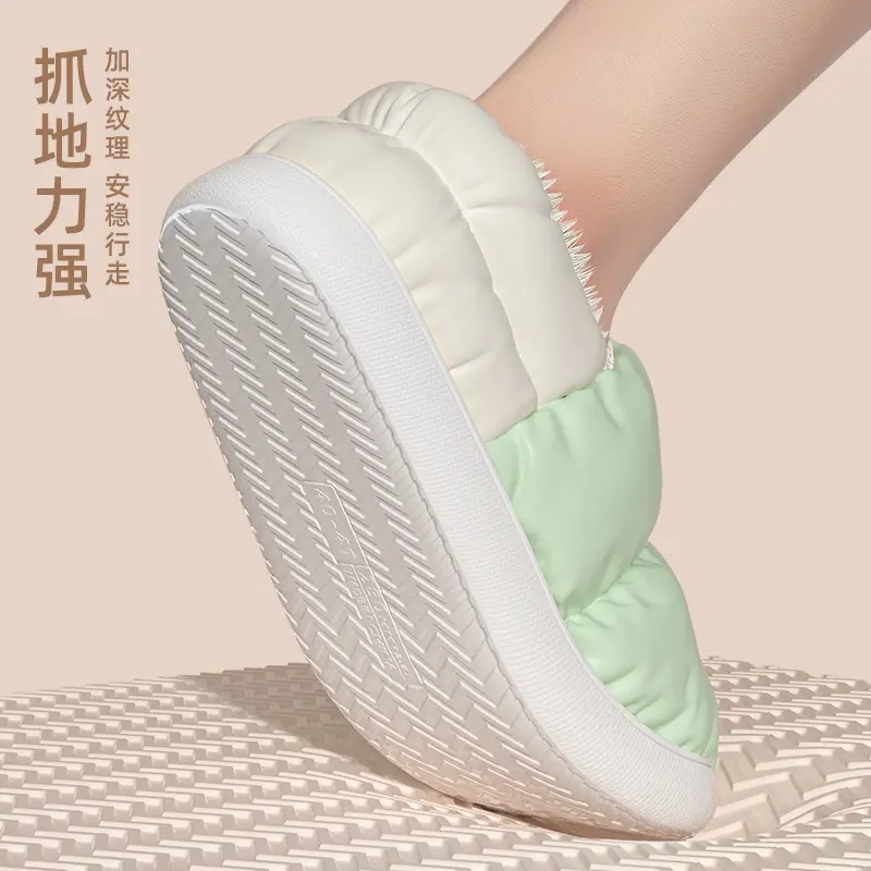 Men Winter Wool Slippers Waterproof Warm Indoor Couple - Image 10