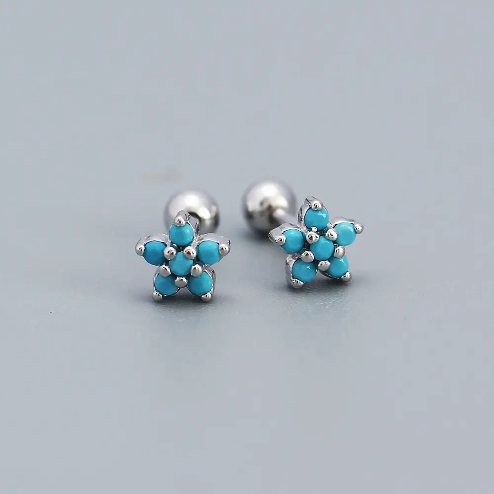 White gold (blue turquoise)