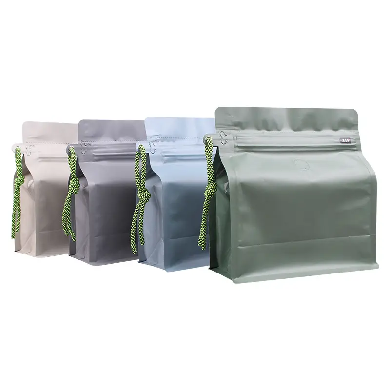 One-Pound One-Way Air Valve Coffee Bag 8-sided Aluminum Foil