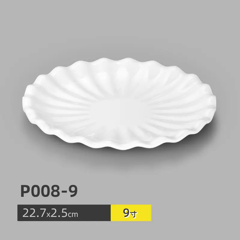 A5 Melamine White Special Shape Hot Pot Dish - Image 11