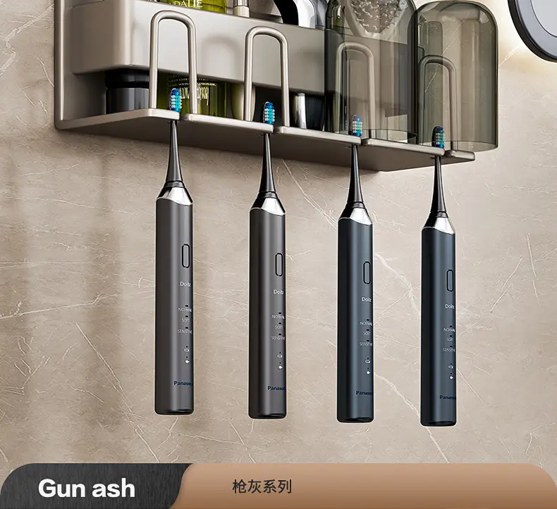 Wall-Mounted Electric Toothbrush Rack with 5 Tooth Cups — feature 11