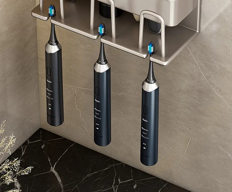 Wall-Mounted Electric Toothbrush Rack with 5 Tooth Cups — feature 21