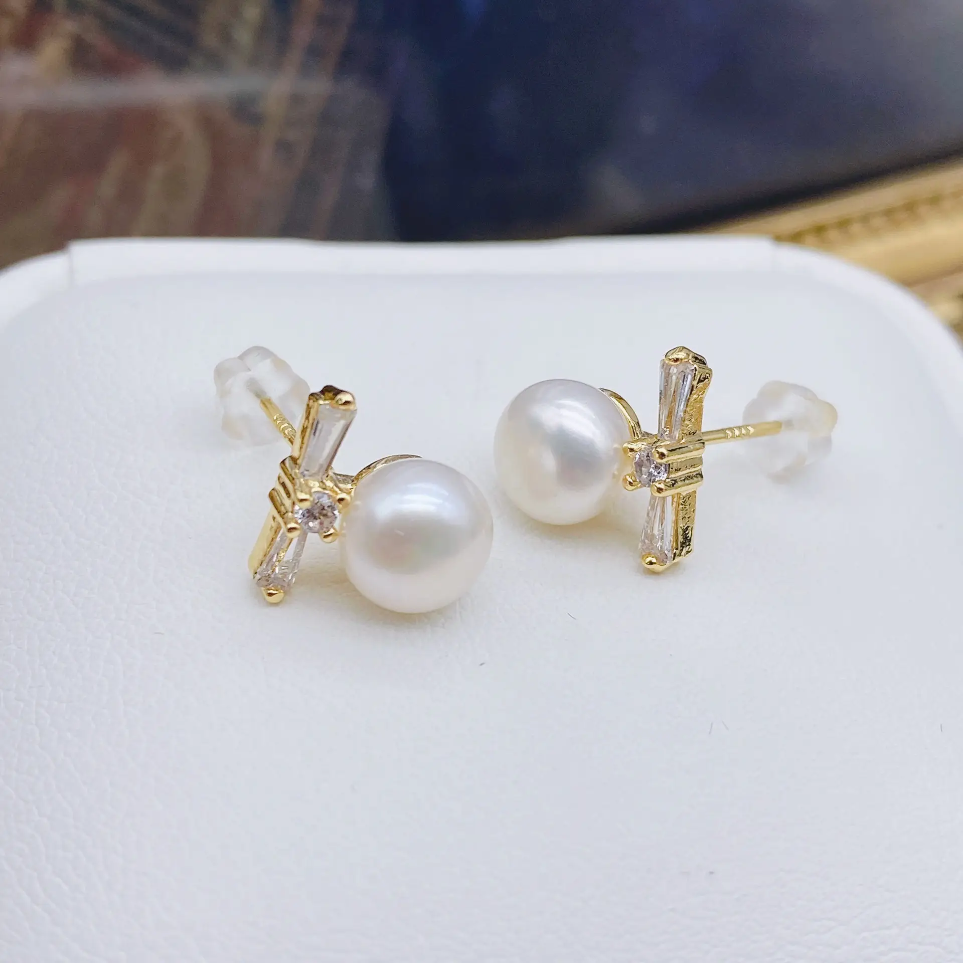 Pearl Earrings for Women - Natural Freshwater Style - Image 8