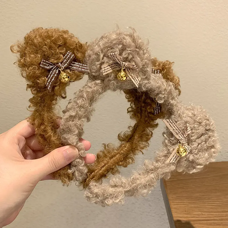 Plush Wool Curly Hairband for All Occasions - Image 8