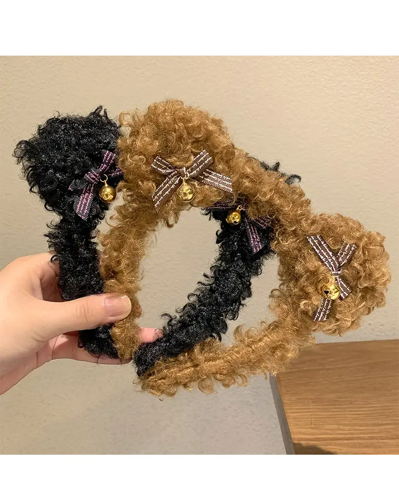 Plush Wool Curly Hairband for All Occasions — feature 41