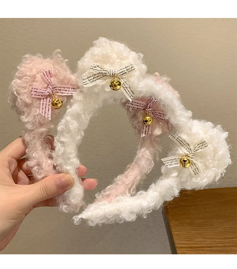 Plush Wool Curly Hairband for All Occasions — feature 44