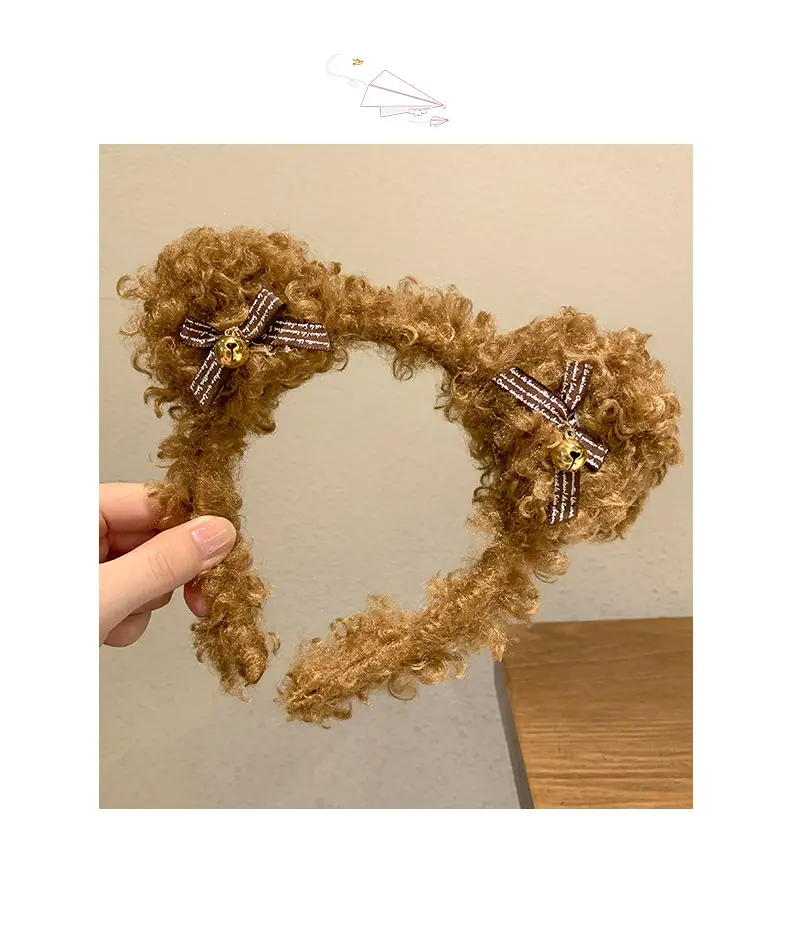Plush Wool Curly Hairband for All Occasions — feature 45