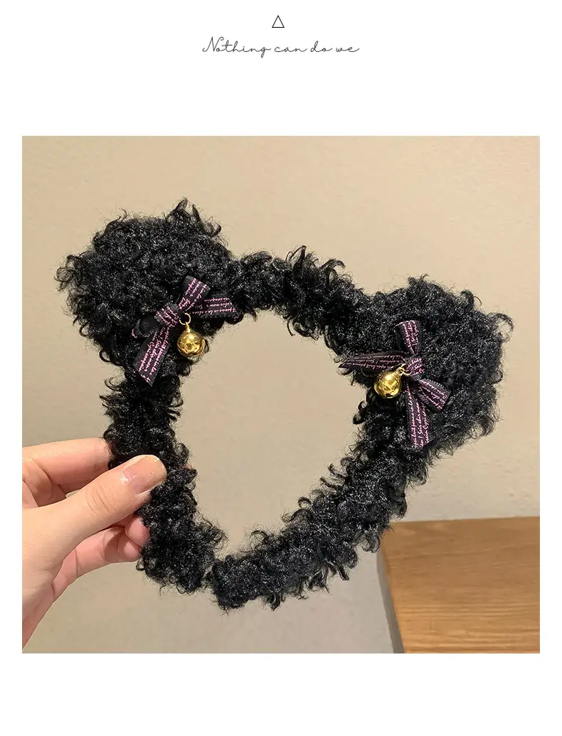 Plush Wool Curly Hairband for All Occasions — feature 46
