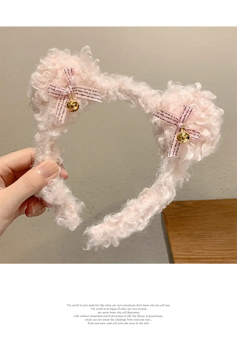 Plush Wool Curly Hairband for All Occasions — feature 49