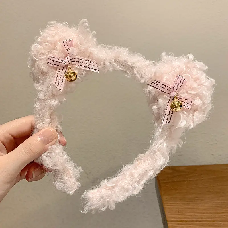 Plush Wool Curly Hairband for All Occasions - Image 2