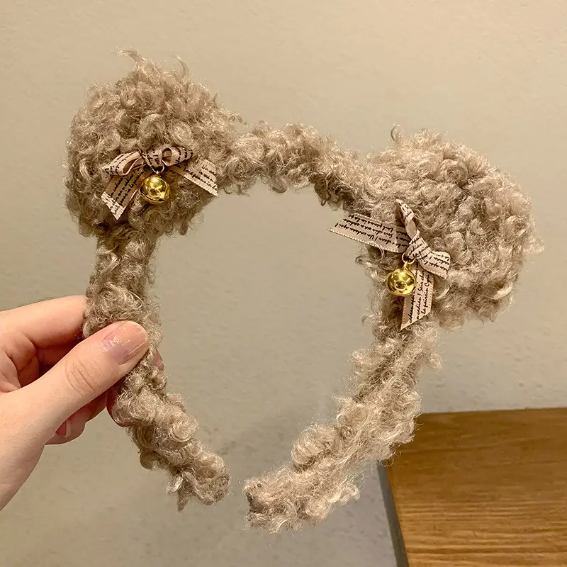 Plush Wool Curly Hairband for All Occasions - Image 4