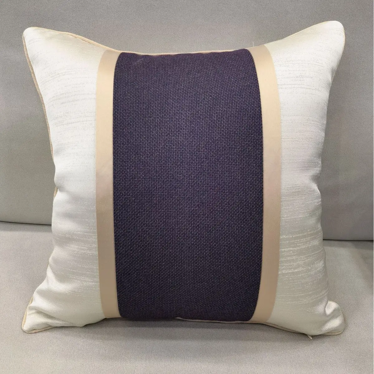 Chinese-Style Sofa Cushion Purple Embroidery Modern Home Decor - Image 8