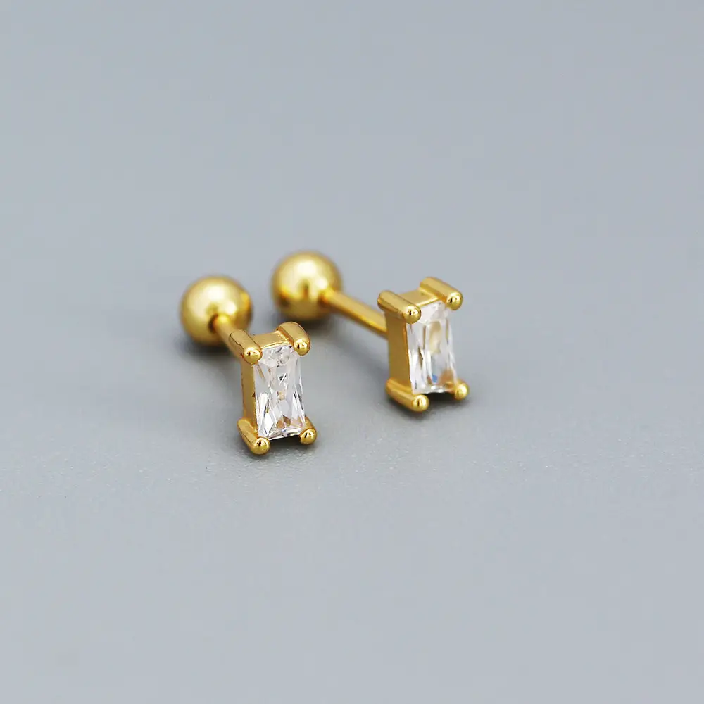 YH0505 Zircon Earrings Gold Chain Dangle for Women - Image 10