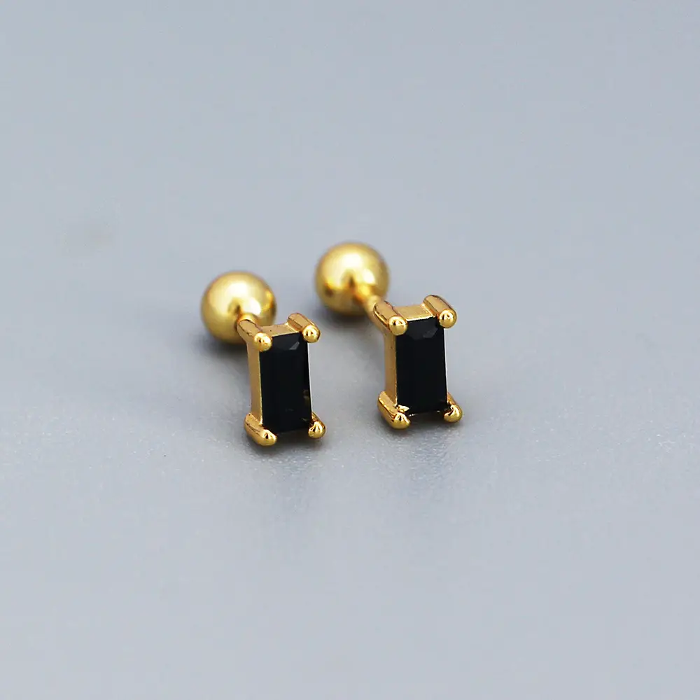 YH0505 Zircon Earrings Gold Chain Dangle for Women - Image 2