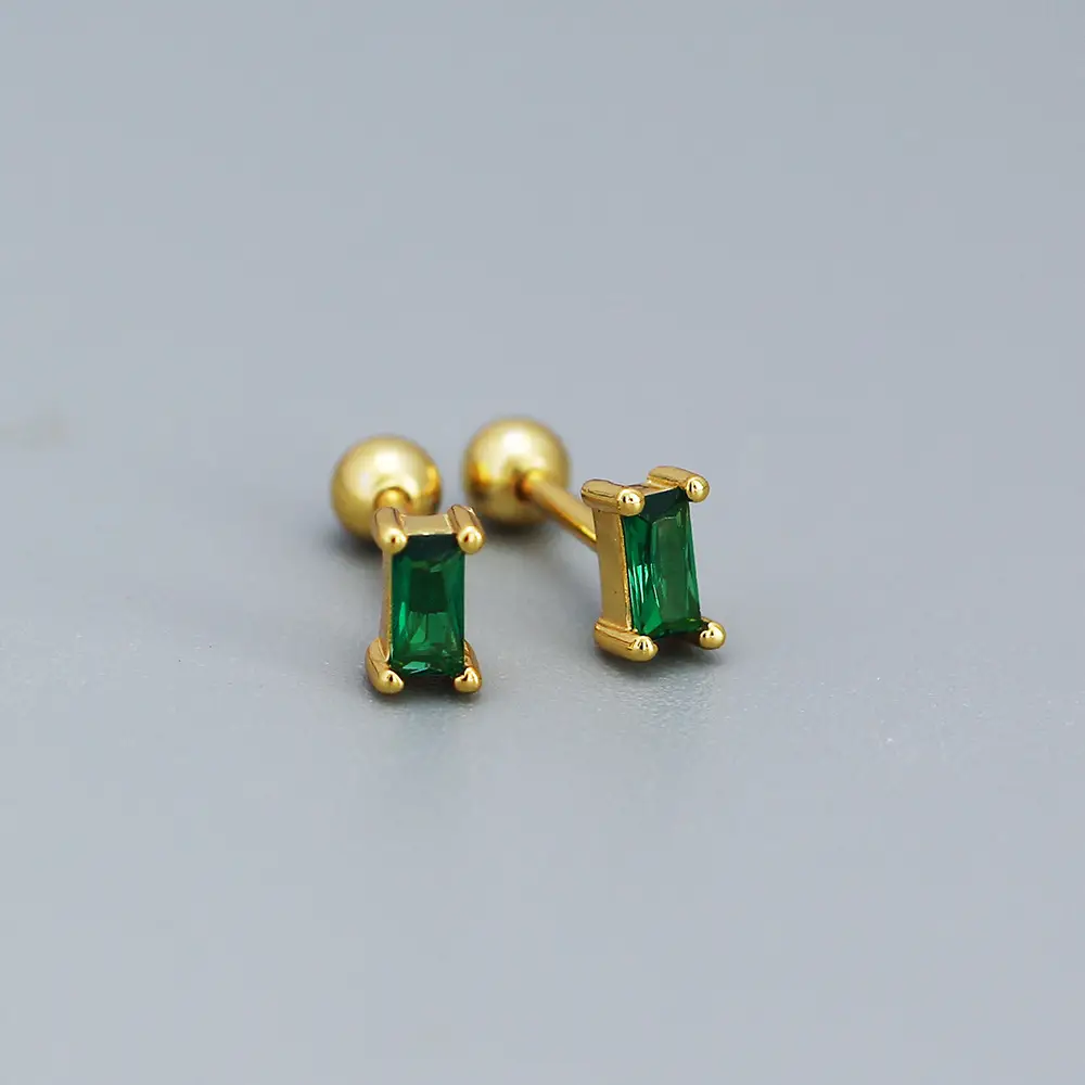 YH0505 Zircon Earrings Gold Chain Dangle for Women - Image 4