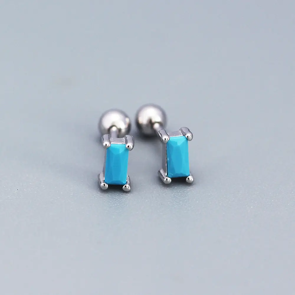 YH0505 Zircon Earrings Gold Chain Dangle for Women - Image 5