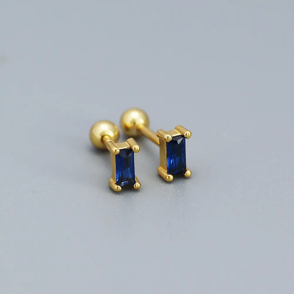 YH0505 Zircon Earrings Gold Chain Dangle for Women - Image 8