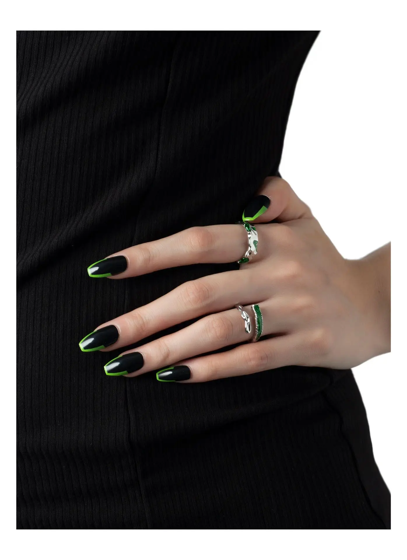 Silver Korean Style Snake Eyebrow Ring for Women — feature 10