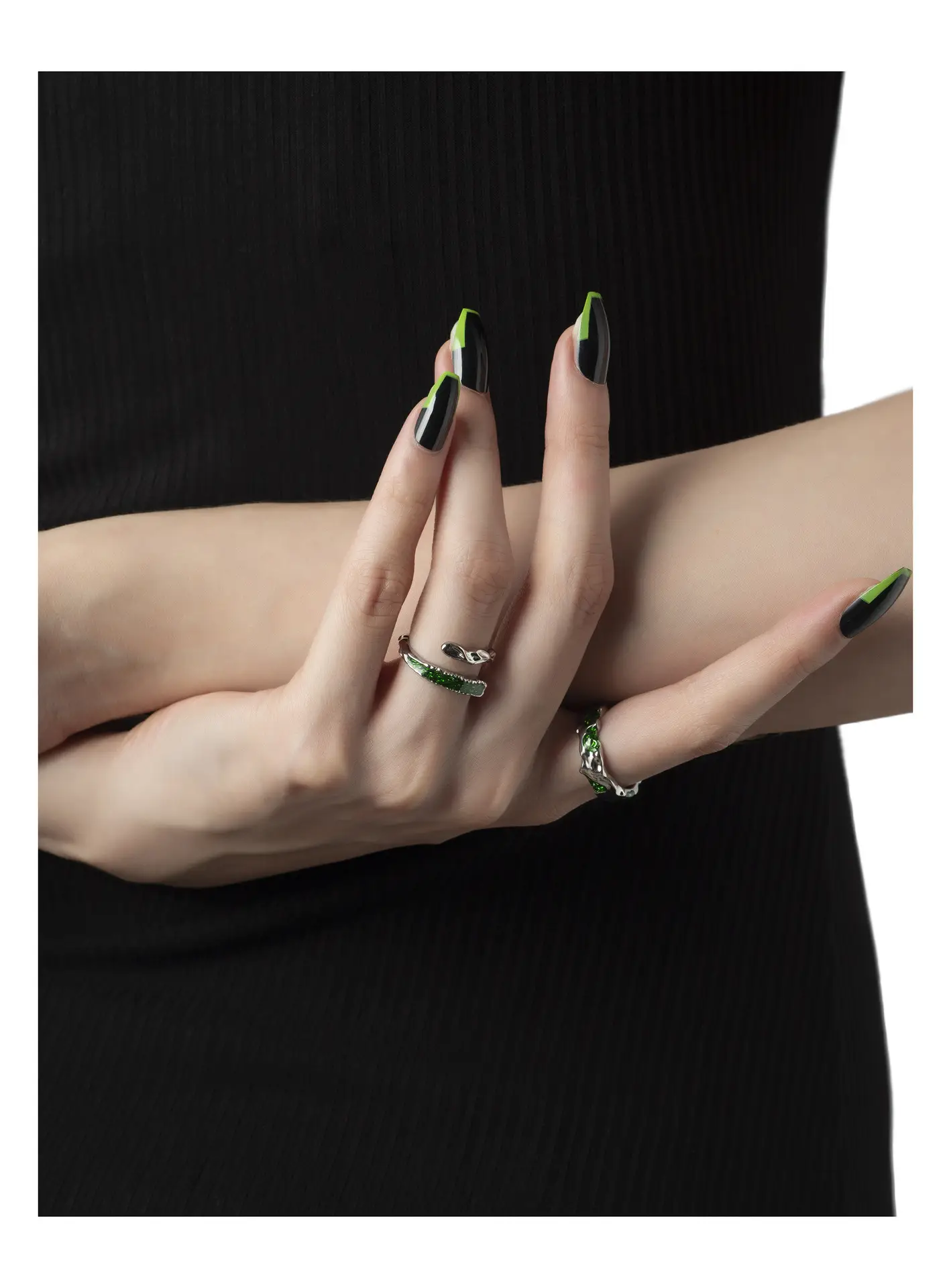 Silver Korean Style Snake Eyebrow Ring for Women — feature 15