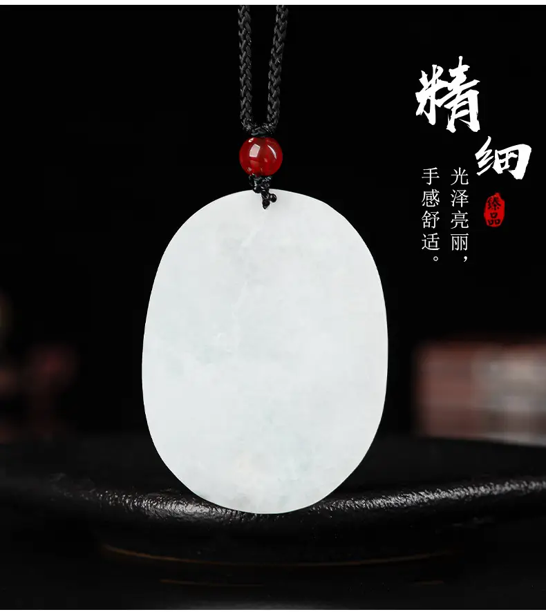 Natural Burma Jade Rabbit Pendant for Men Women — feature 7