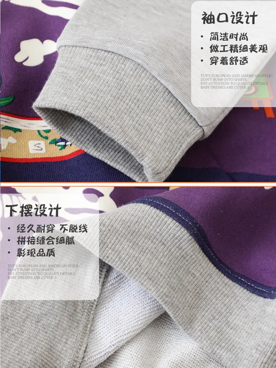 Spring Boys Sweatshirt Grey Long Sleeve Factory Distribution - Image 4