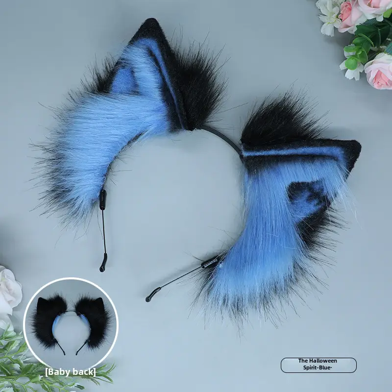 Halloween Hair Accessories Holy Beast Ear Plush Hair - Image 2
