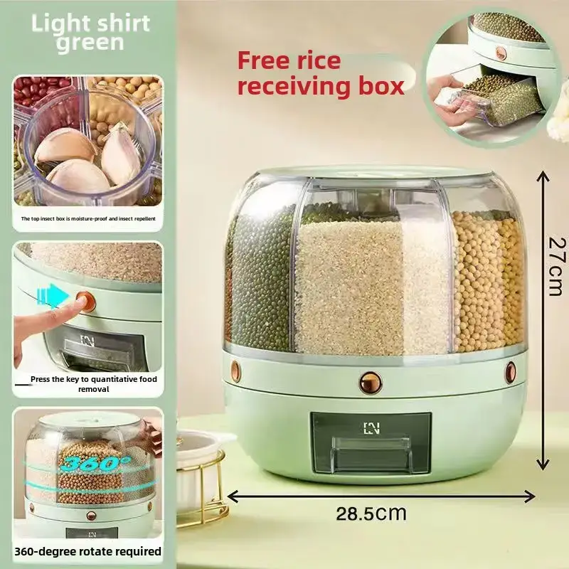Rotating Grain Storage Box for Rice & Insects - Image 4