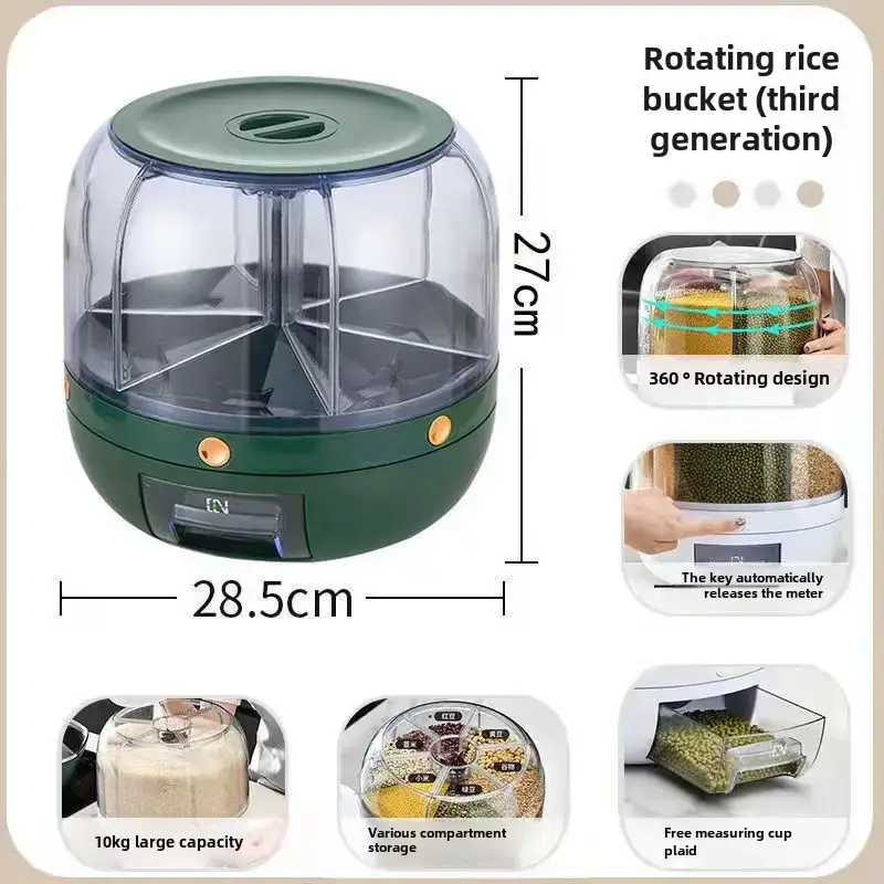 Rotating Grain Storage Box for Rice & Insects - Image 5