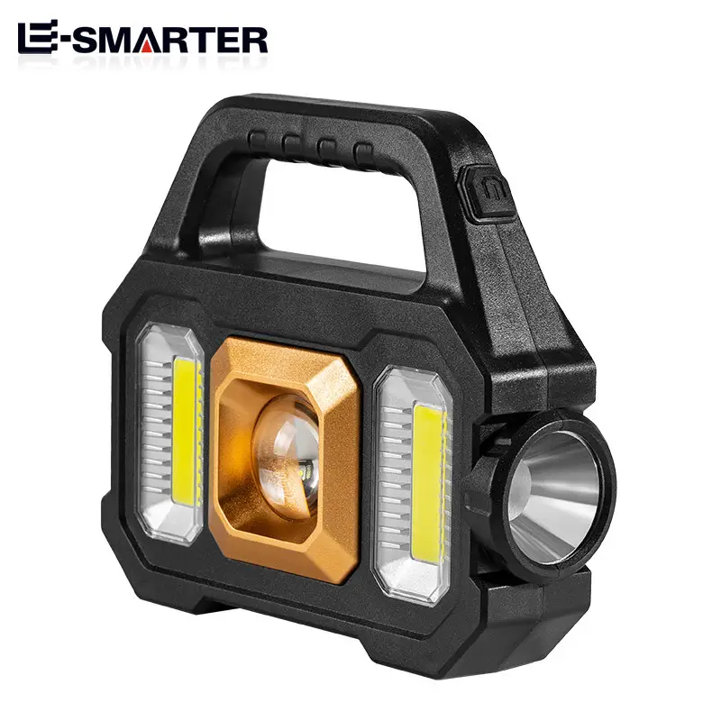Solar Powered Portable Flashlight with COB & Micro USB - Image 2