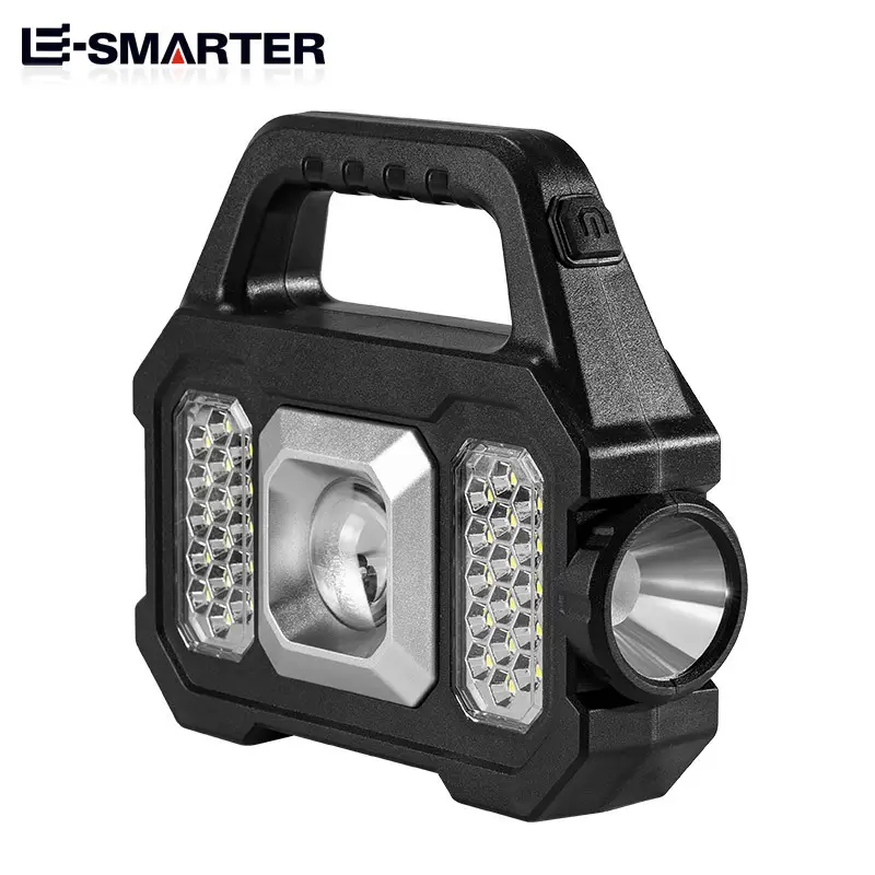 Solar Powered Portable Flashlight with COB & Micro USB - Image 3
