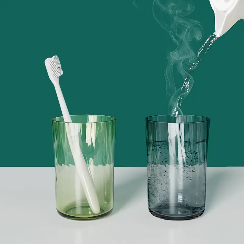 Wall-Mounted PET Toothbrush Rack with High Temp Cup - Image 5